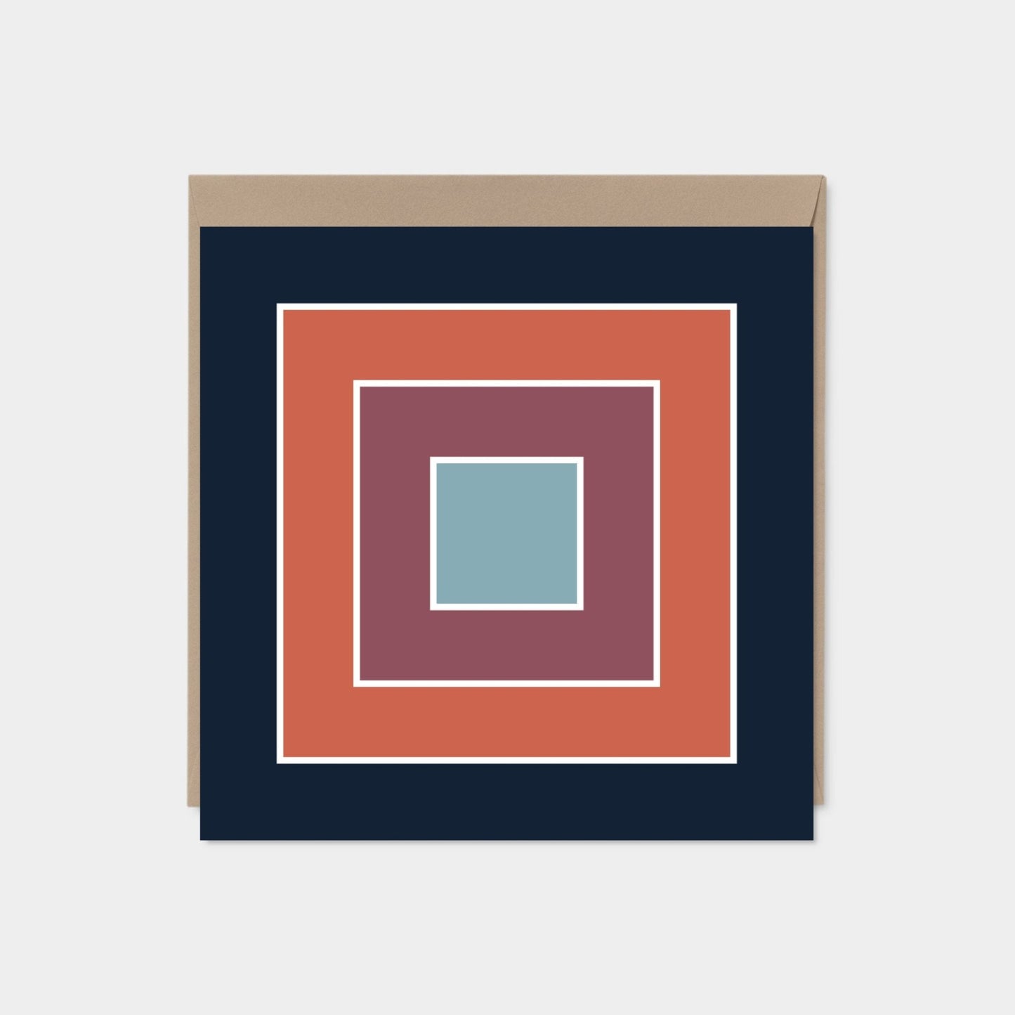 Color Block Square Card V, Modern Art