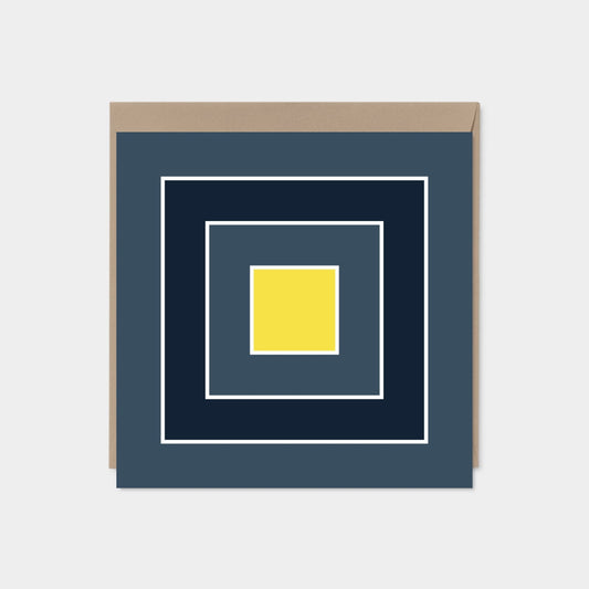 Color Block Square Card VI, Modern Art