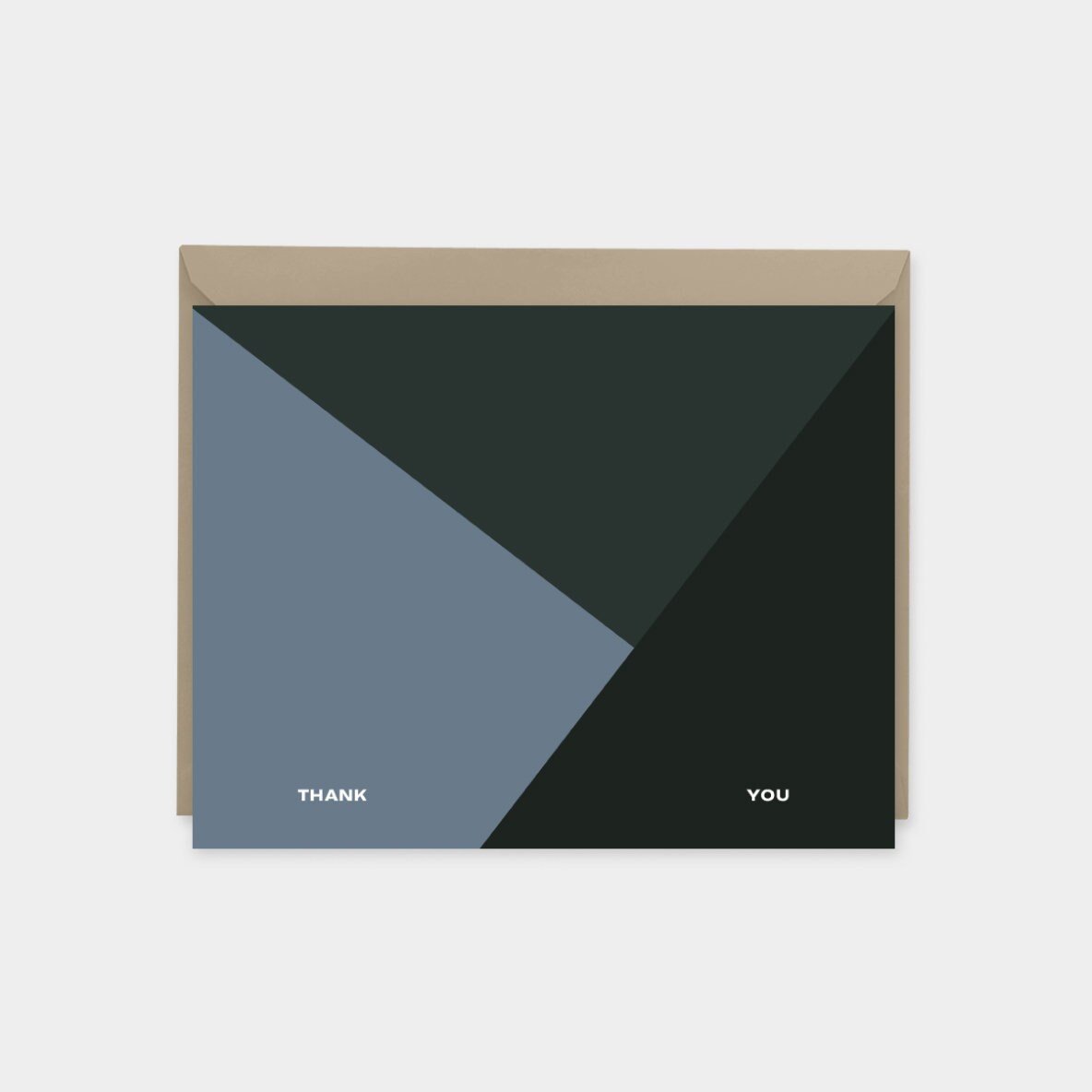 Color Block Thank You Card II, Modern Blank Card Set, The Design Craft