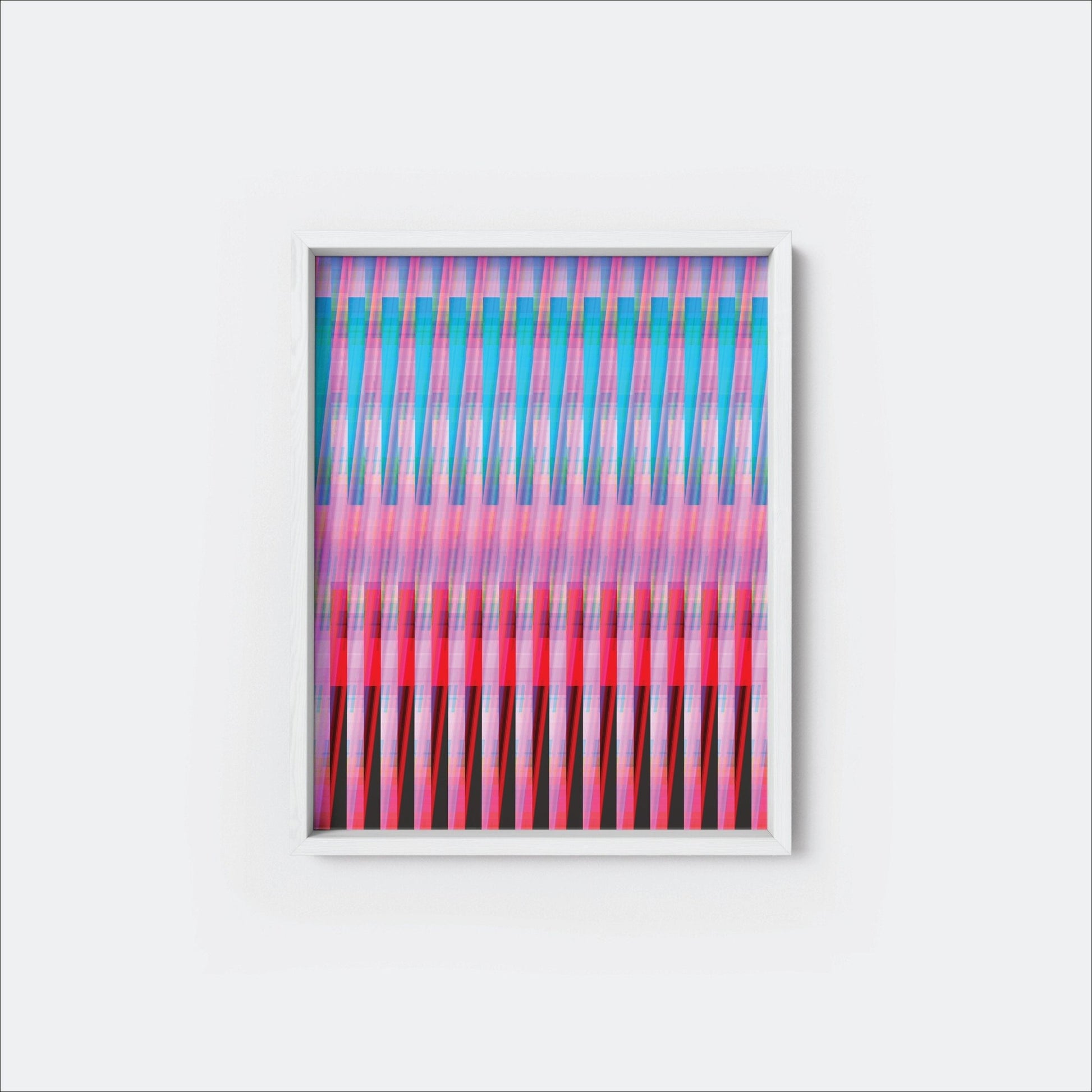 Colorful Bands Modern Art Print