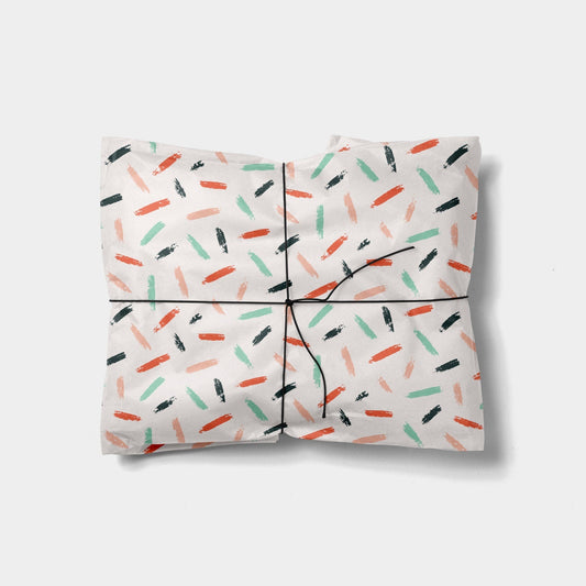 Colorful Brushstroke Gift Wrap The Design Craft