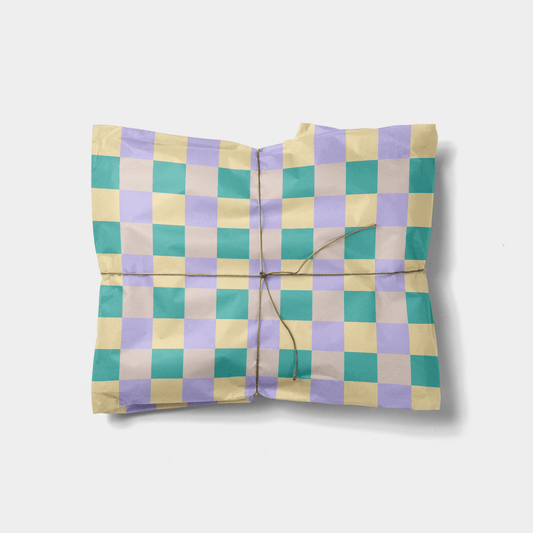 Colorful Checkerboard Gift Wrap VI The Design Craft