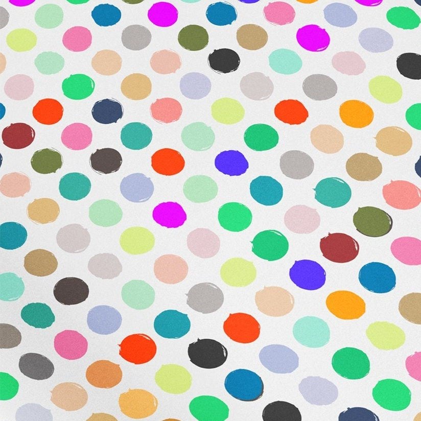 Colorful Dots Gift Wrap The Design Craft
