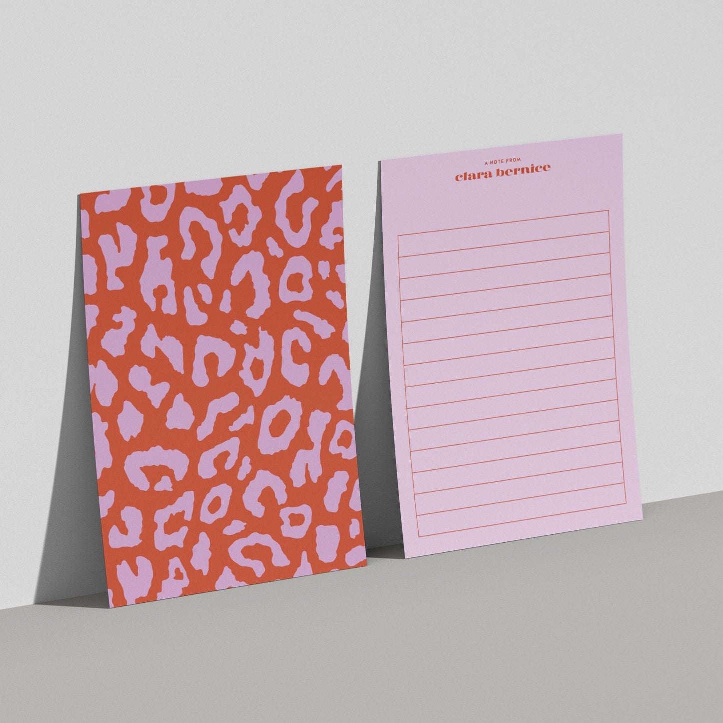 Colorful Leopard Print Card, Oversized