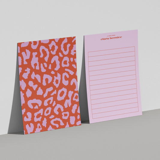 Colorful Leopard Print Card, Oversized