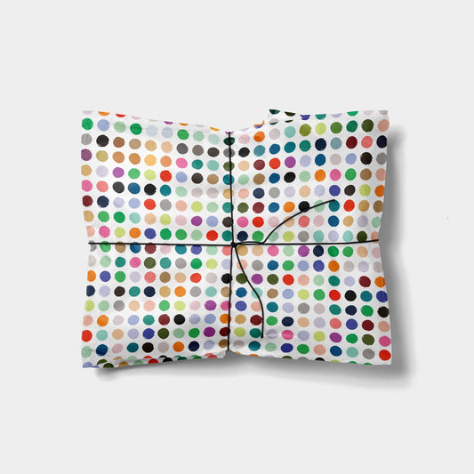 Colorful Polka Dot Gift Wrap The Design Craft