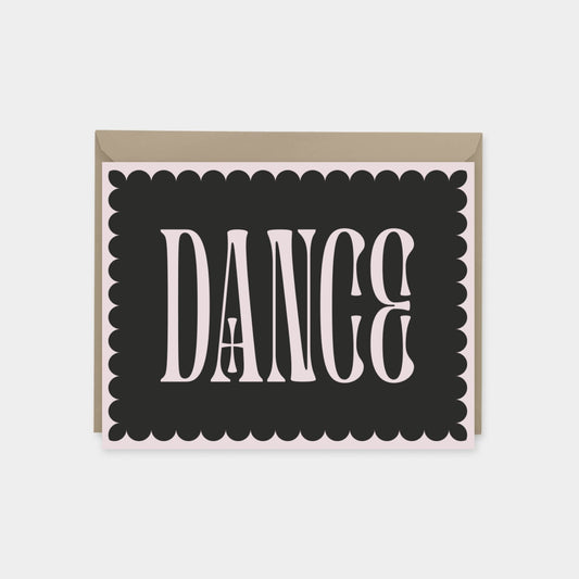 "Dance" Decorative Typography Cards,