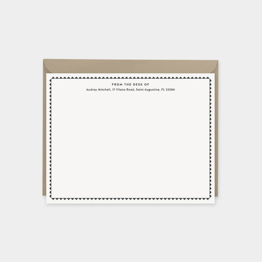 Decorative Border Note Cards II, Personalized Cards with The Design Craft