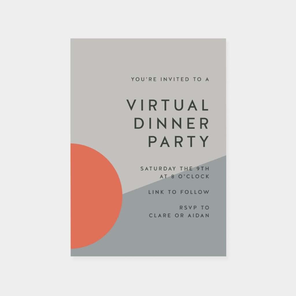 Digital Event Invitation, Virtual Invitation, Evite, Custom The Design Craft