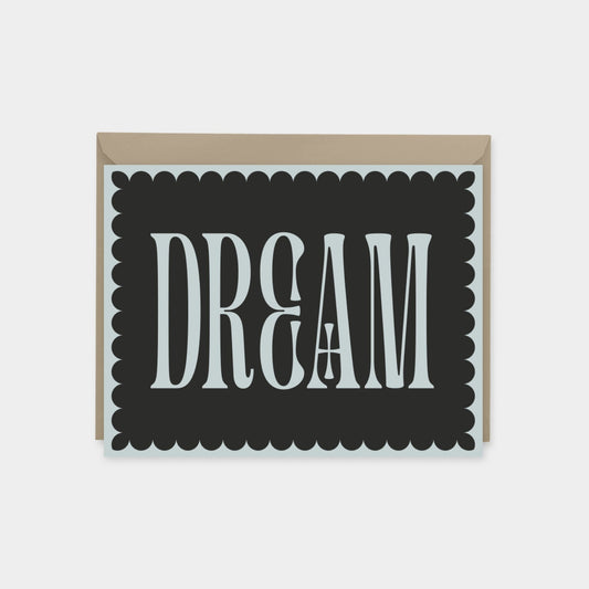 "Dream" Decorative Typography Cards,