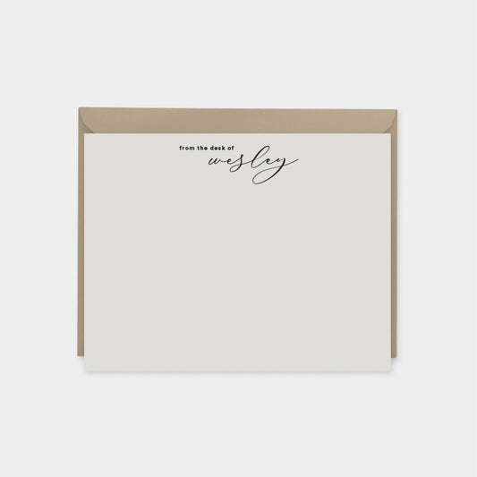 Elegant Script Personalized Note Cards,