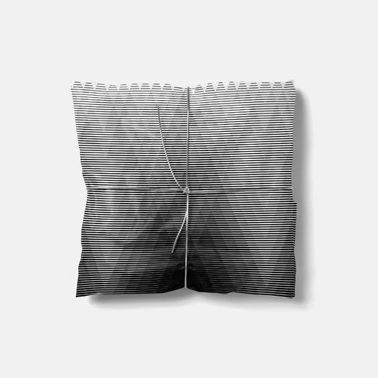 Fine Line Black and White Wrapping Paper