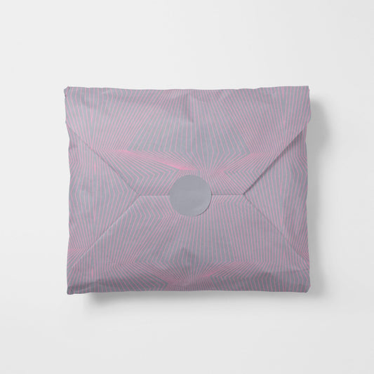Fine Line Pink and Gray Wrapping Paper