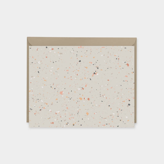 Flecked Card II, Blank Thank You Card, Natural Texture Card The Design Craft