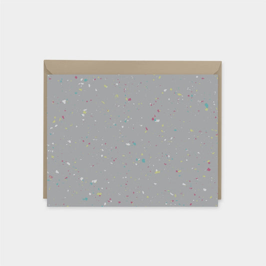 Flecked Card VII, Blank Thank You Card, Natural Texture Card The Design Craft