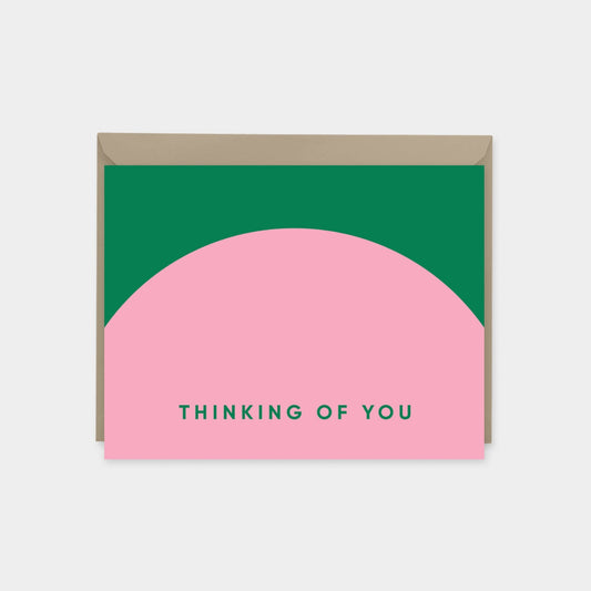 Geo Thinking of You Card, Colorful Geometric Design, Simple The Design Craft