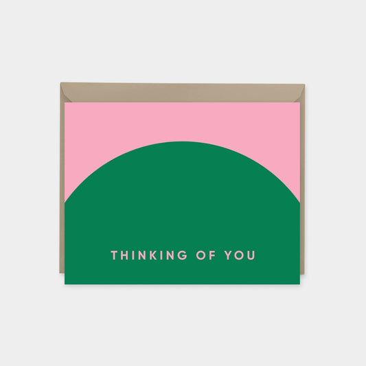 Geo Thinking of You Card II, Colorful Geometric Design, The Design Craft