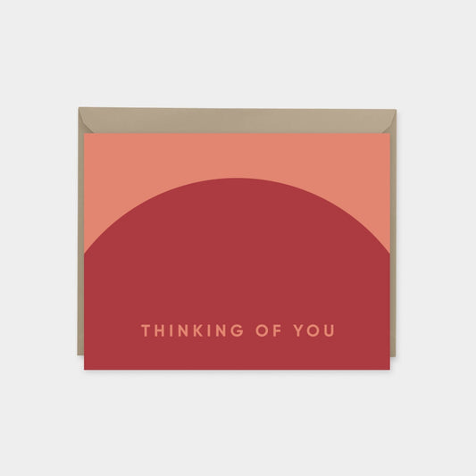 Geo Thinking of You Card II, Geometric Design, Simple Shapes The Design Craft