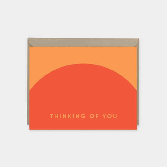 Geo Thinking of You Card III, Colorful Geometric Design, The Design Craft