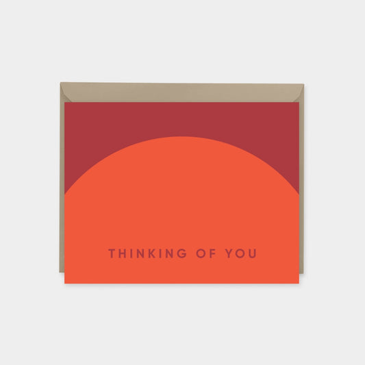 Geo Thinking of You Card III, Geometric Design, Simple The Design Craft