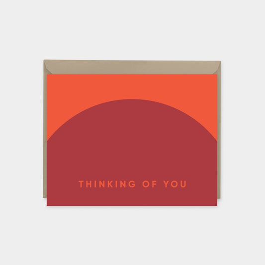 Geo Thinking of You Card IV, Geometric Design, Simple Shapes The Design Craft