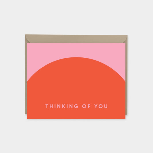 Geo Thinking of You Card V, Colorful