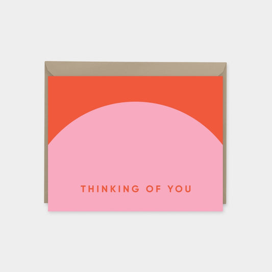 Geo Thinking of You Card VI, Colorful Geometric Design, The Design Craft