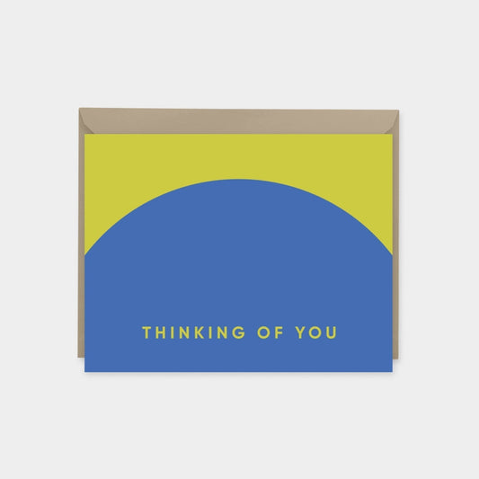 Geo Thinking of You Card VII, Colorful Geometric Design, The Design Craft