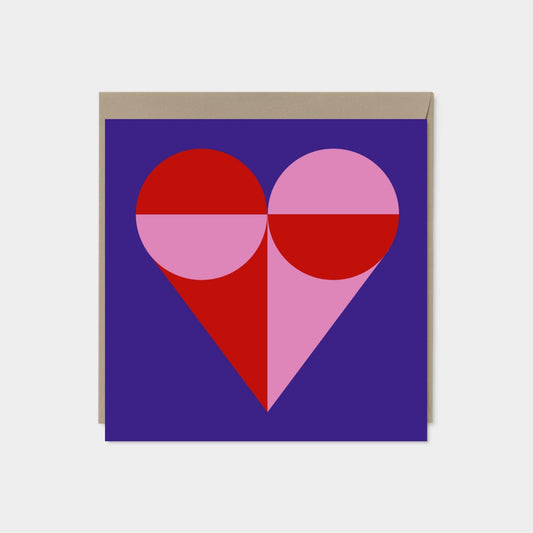 Geo Valentine's Day Card, Modern and