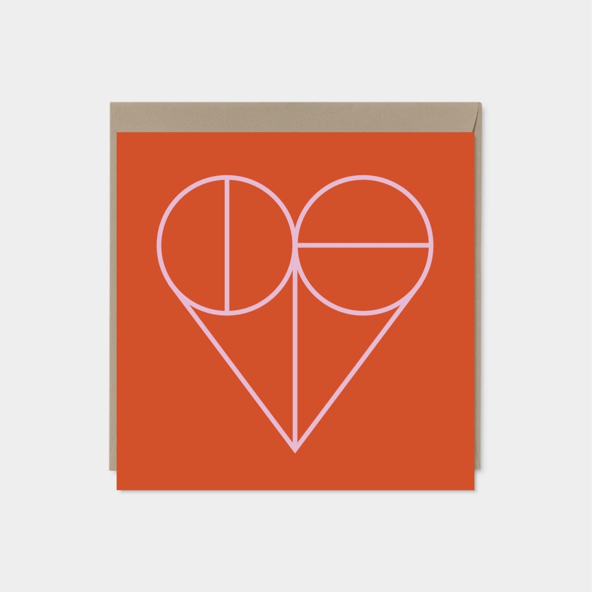 Geo Wireframe Heart Valentine's Day Card