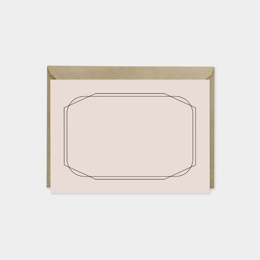 Geowire Border Note Cards, Rounded
