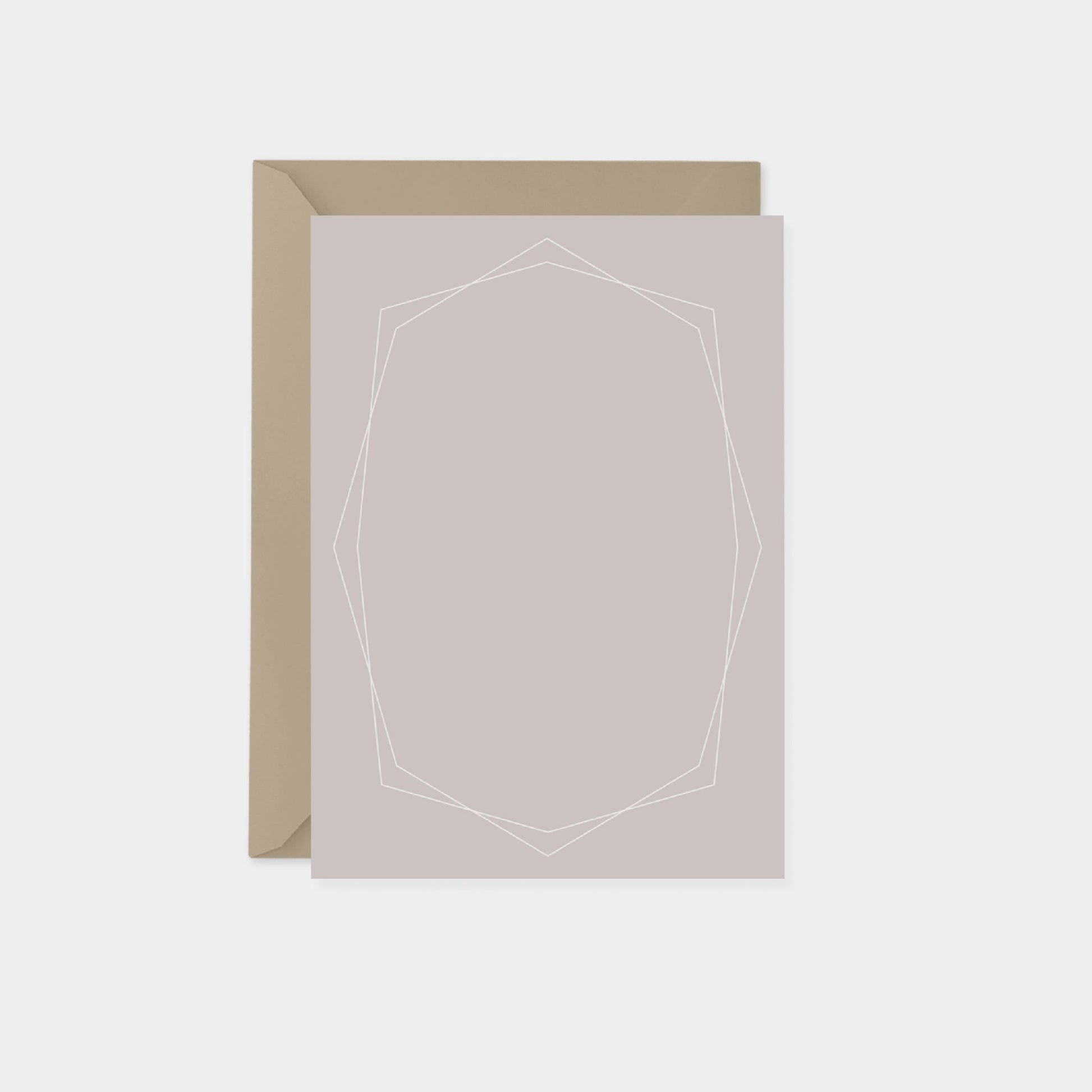 Geowire Vertical Note Cards, Blush,