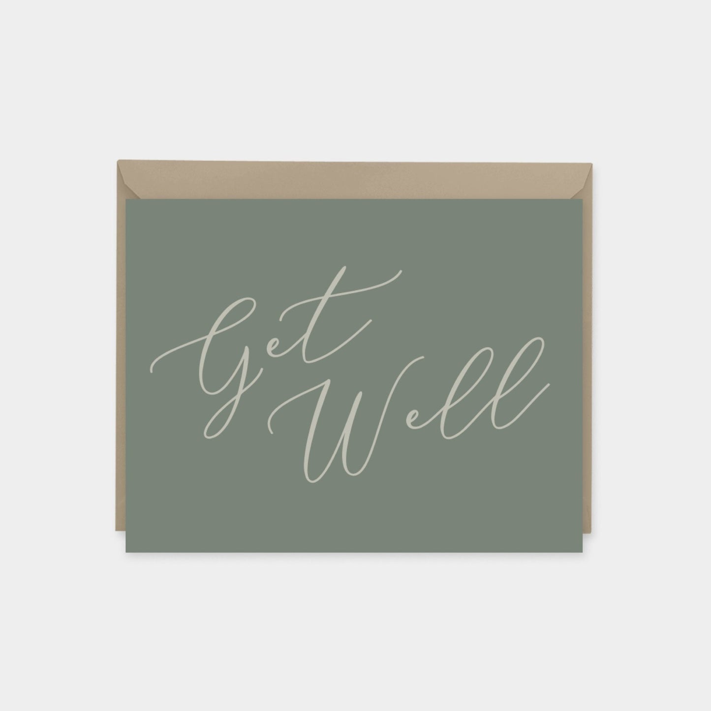 Get Well Card II, Script Lettering Card