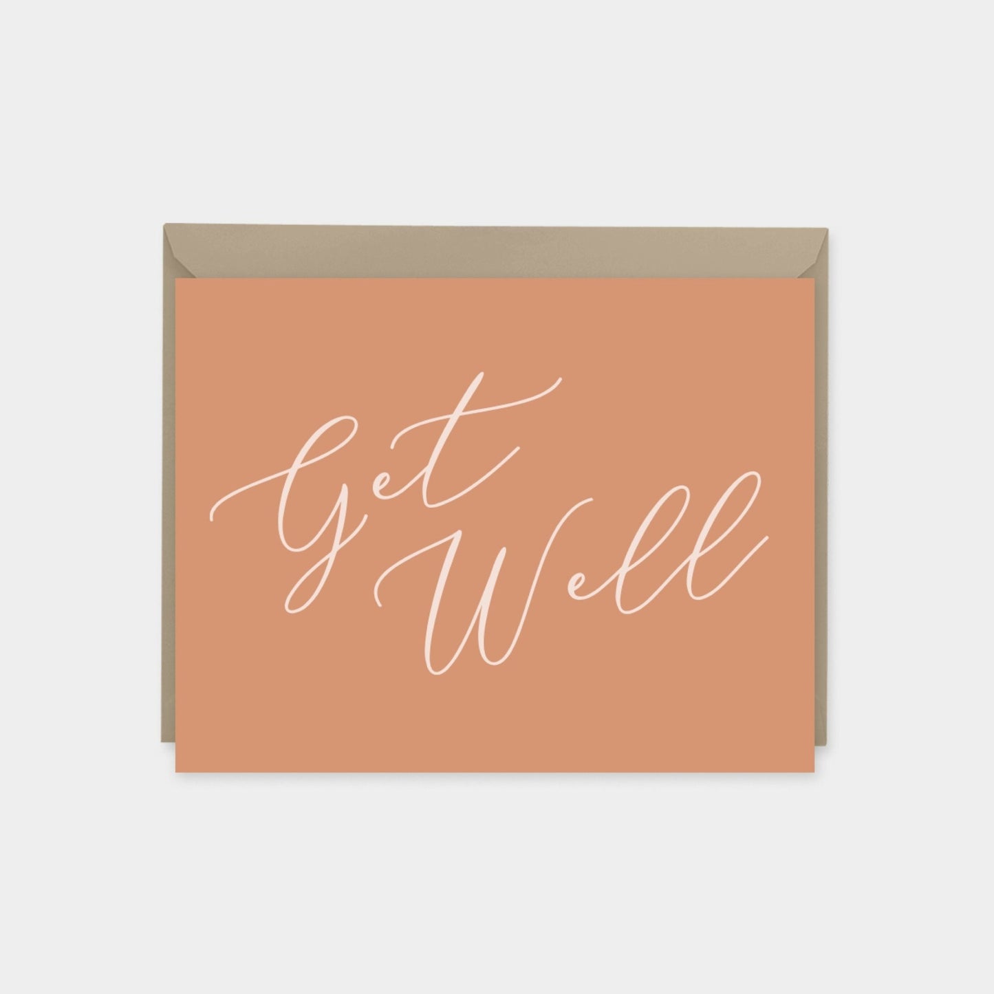 Get Well Card, Script Lettering Card The Design Craft