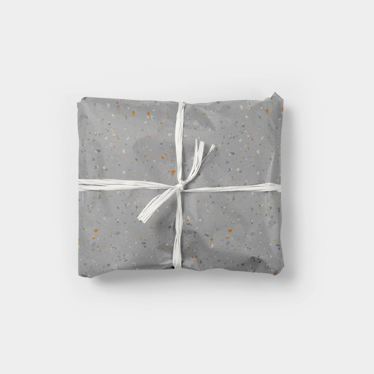 Gray Fleck Texture Gift Wrap