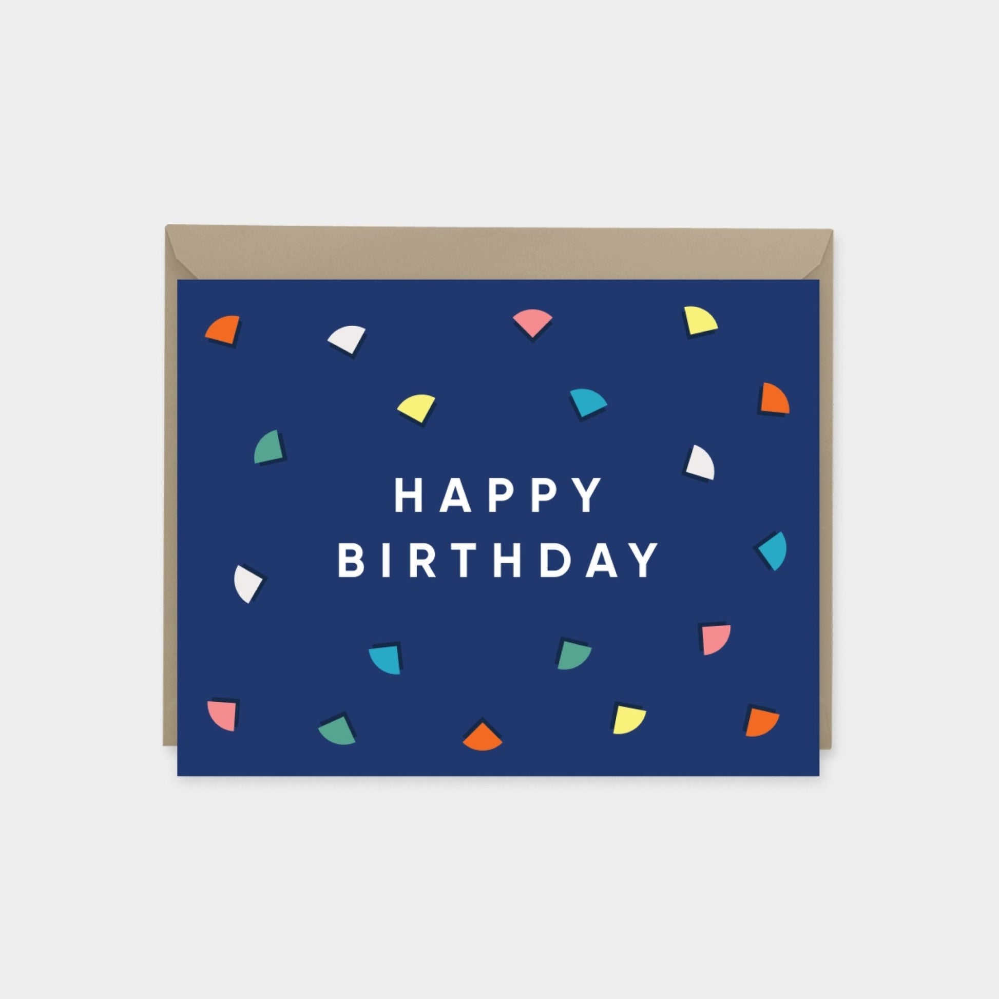 Happy Birthday Card, Colorful Modern