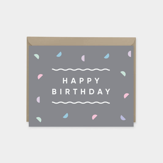 Happy Birthday Card, Colorful Modern