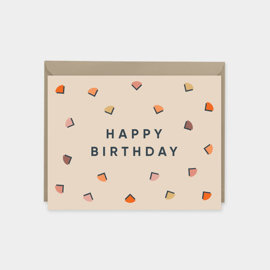 Happy Birthday Card, Terracotta Blush
