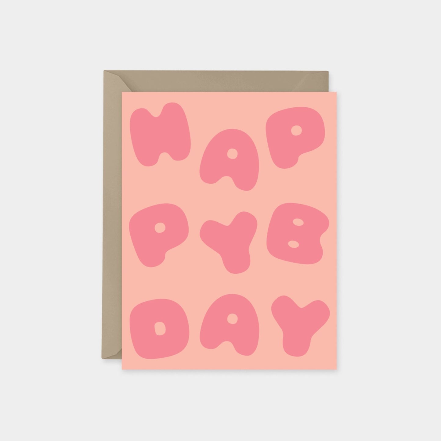 Happy Birthday Puffy Letters Card