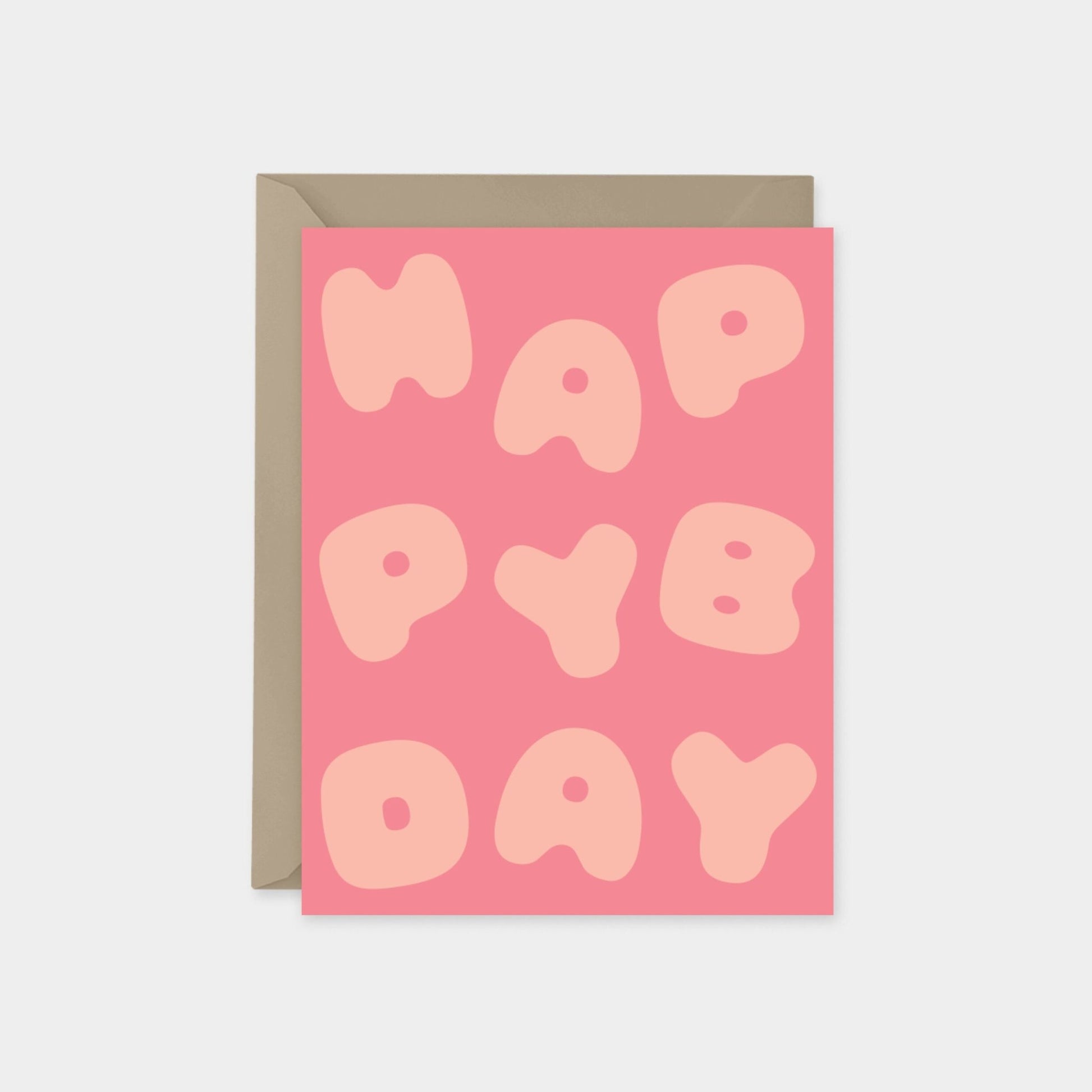 Happy Birthday Puffy Letters Card