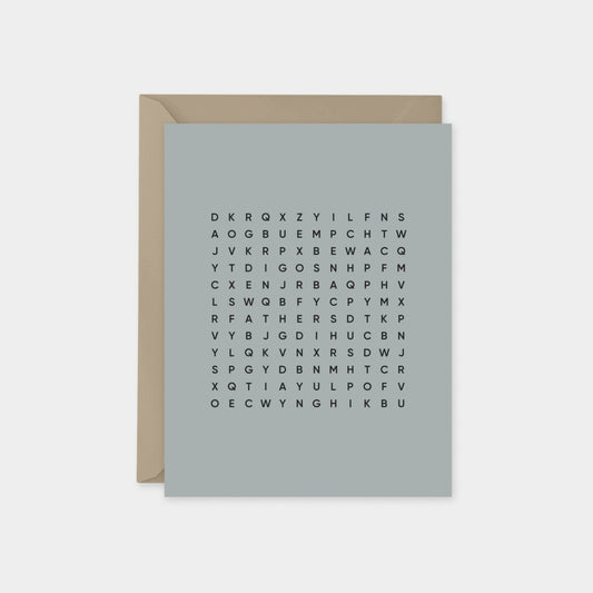 Happy Father's Day Word Search Card II,