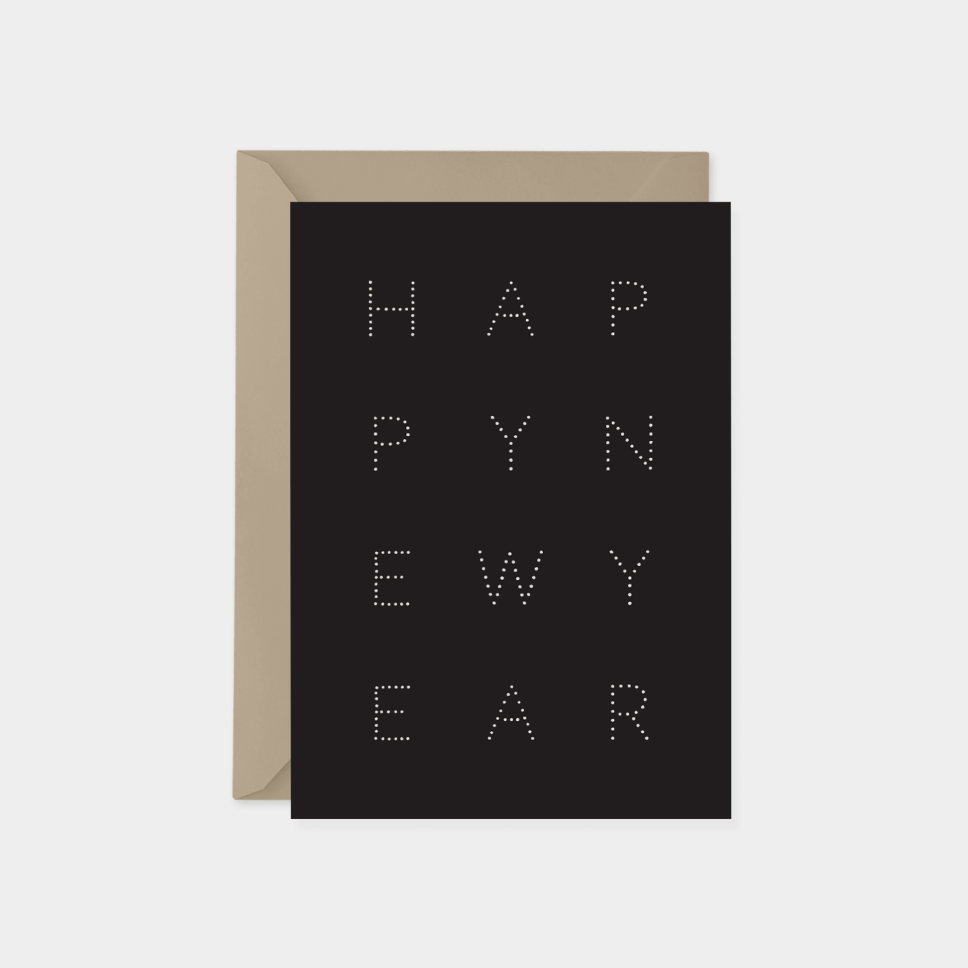 Happy New Year Minimal Marquee Dot