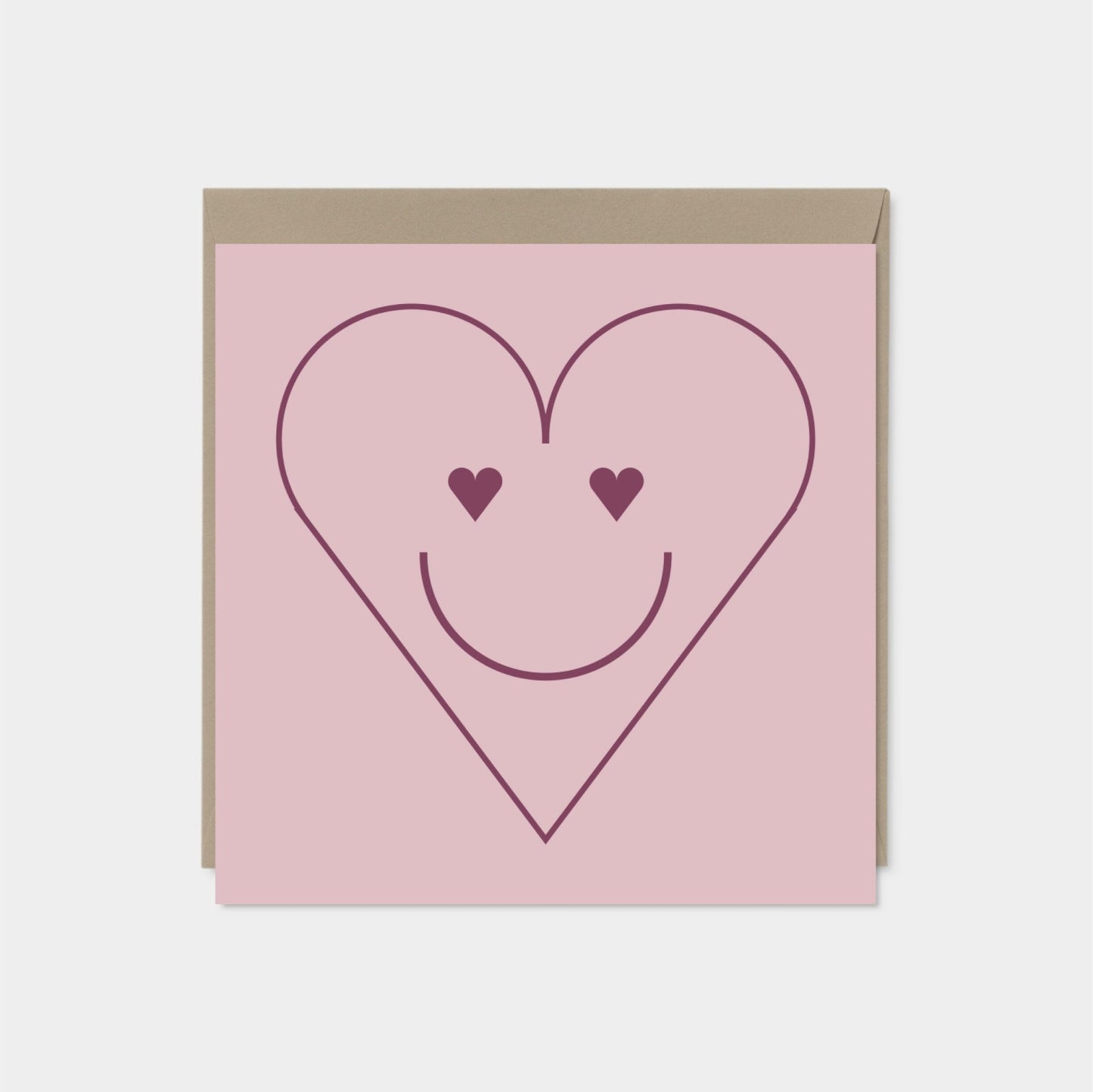 Heart Eyes Valentine's Day Card, Blank