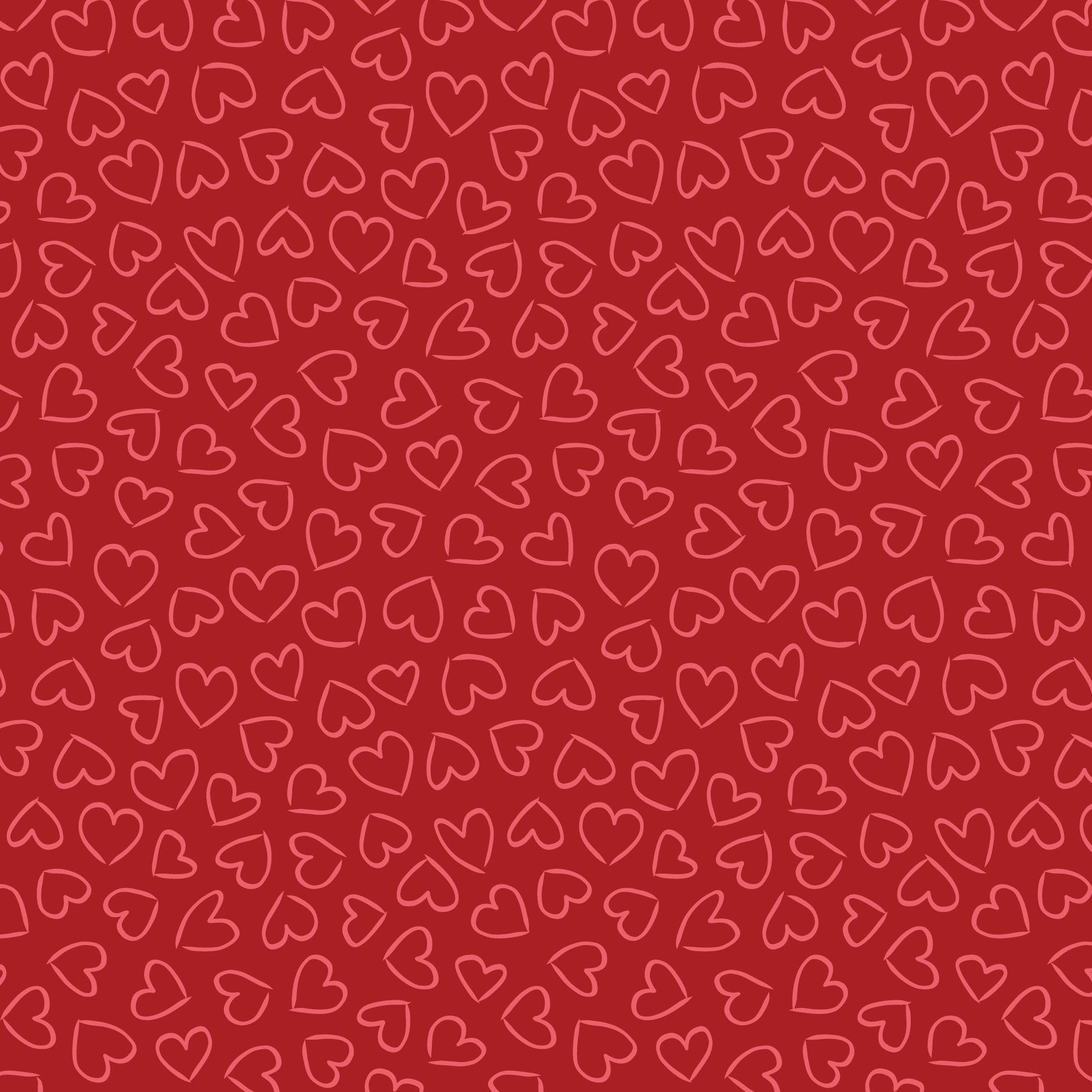 Hearts Drawing Gift Wrap