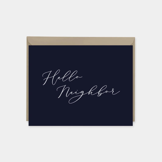 Hello Neighbor Cards, Sympathy Card, Community Card, Elegant The Design Craft
