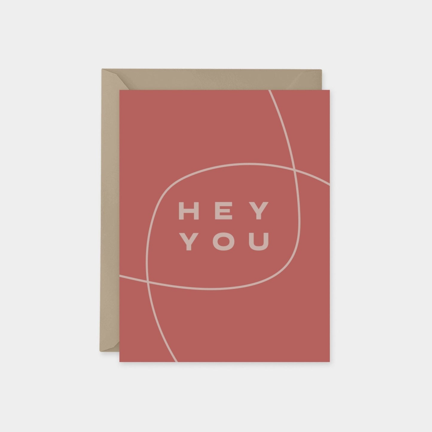 Hey You Card III, Modern Friendship Card The Design Craft