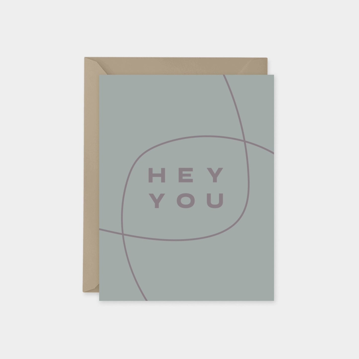 Hey You Card IV, Modern Friendship Card