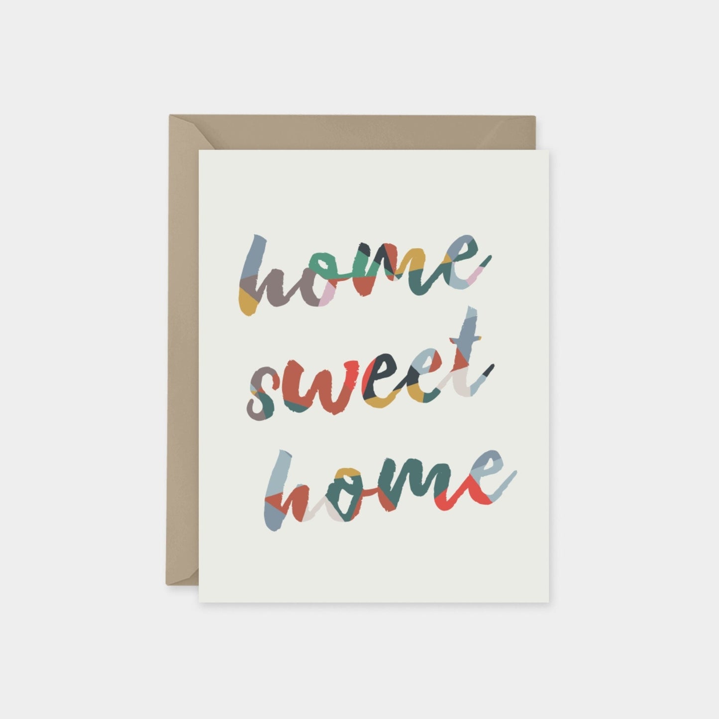 Home Sweet Home Patchwork Pattern Card,