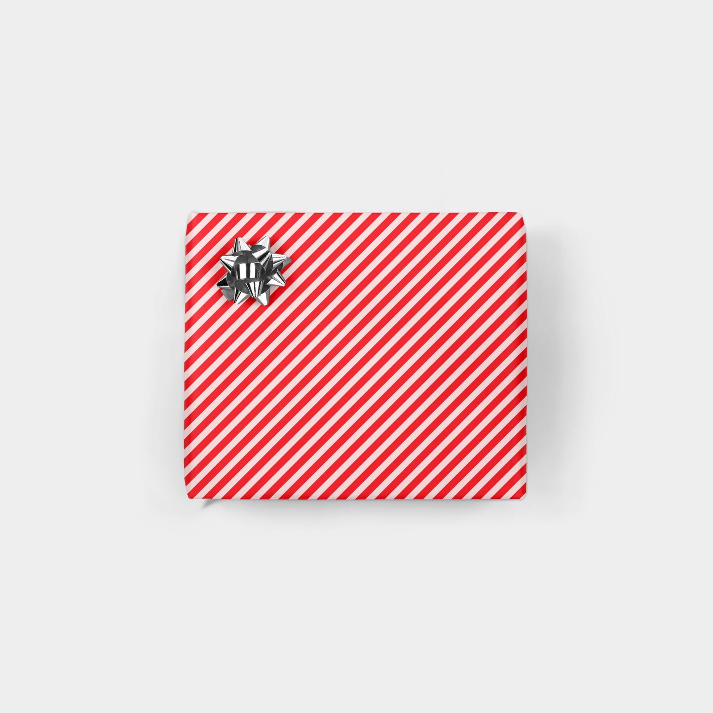 Red and White Stripe Christmas Wrapping
