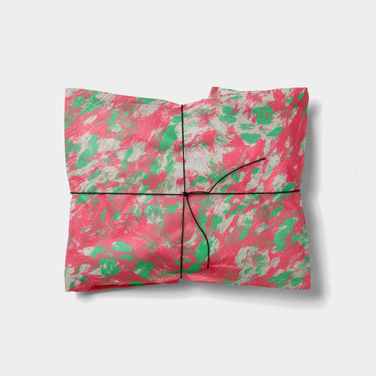 Pink and Green Wood Abstractions Gift Wrap The Design Craft